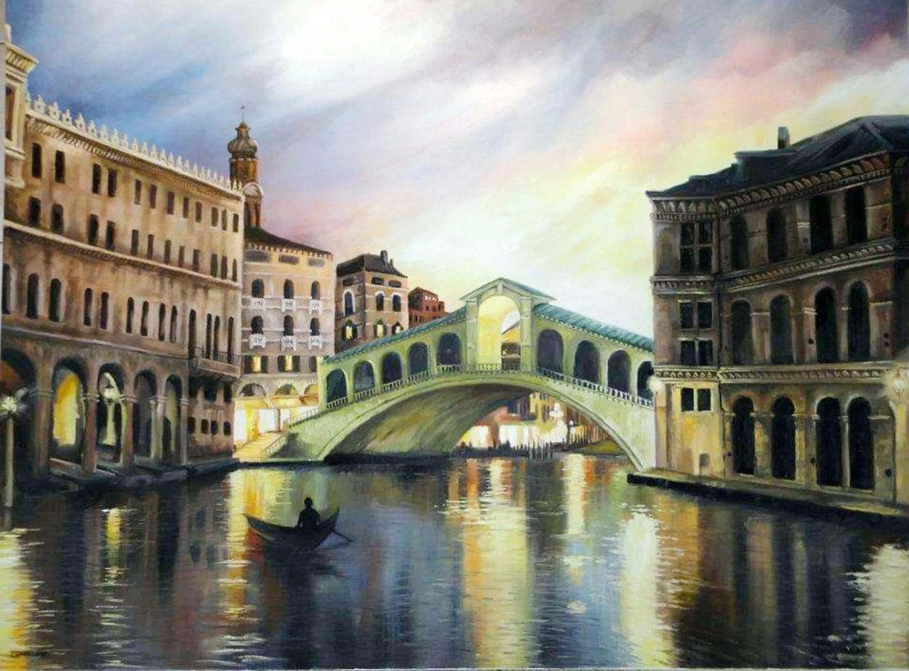 Night in Venice, 2009, Oil on Linen