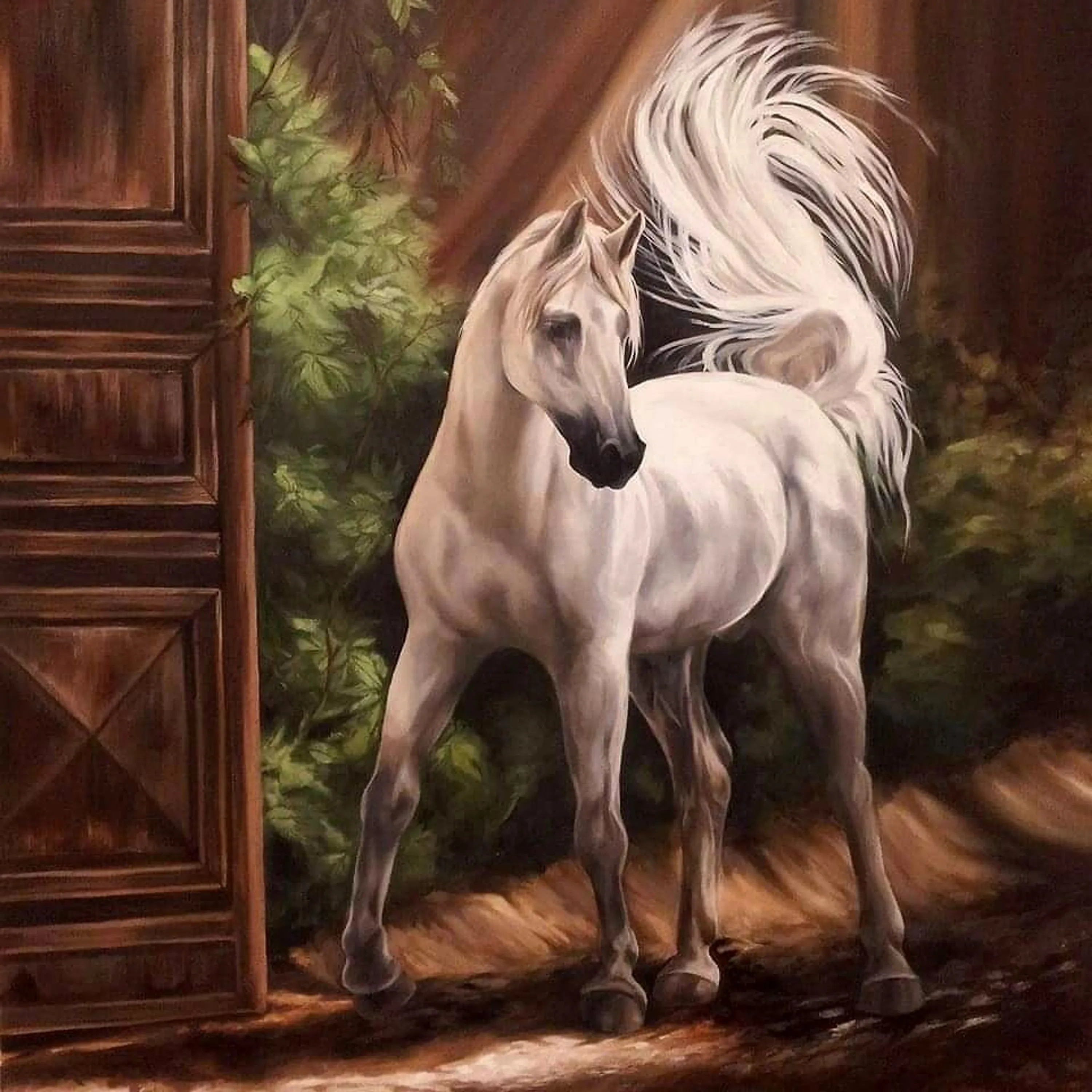 White Horse, 2013, Oil on Canvas